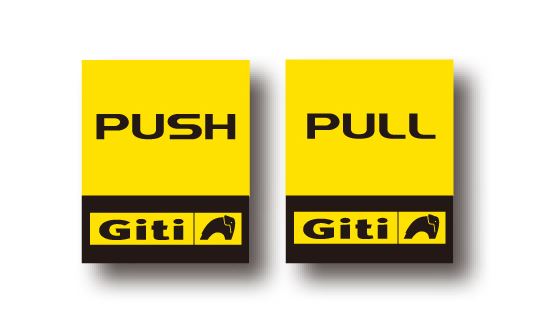 Promo Item Ordering. Push Pull Signs